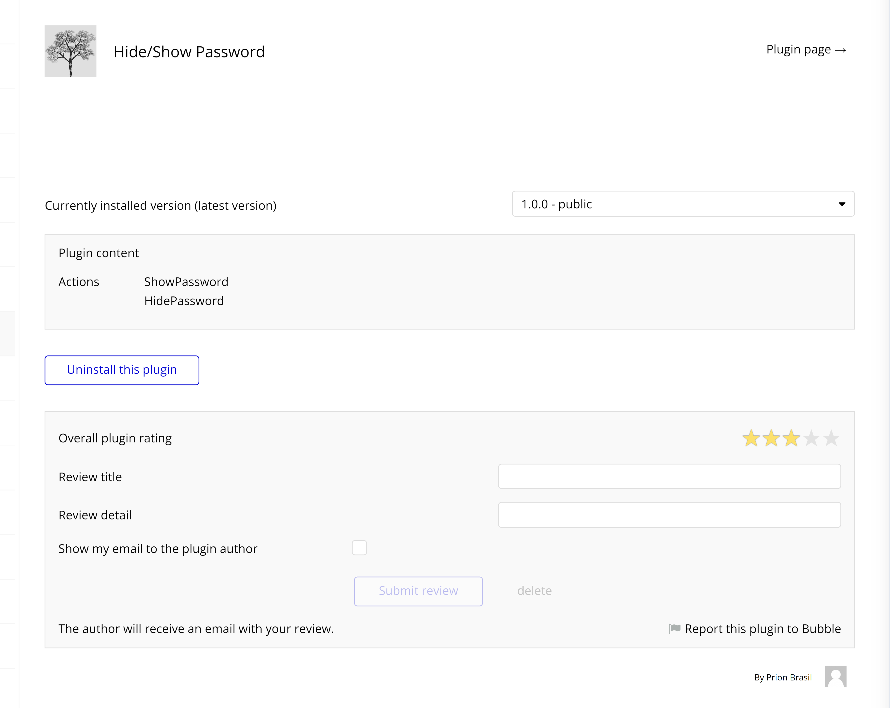 implement password hide and show